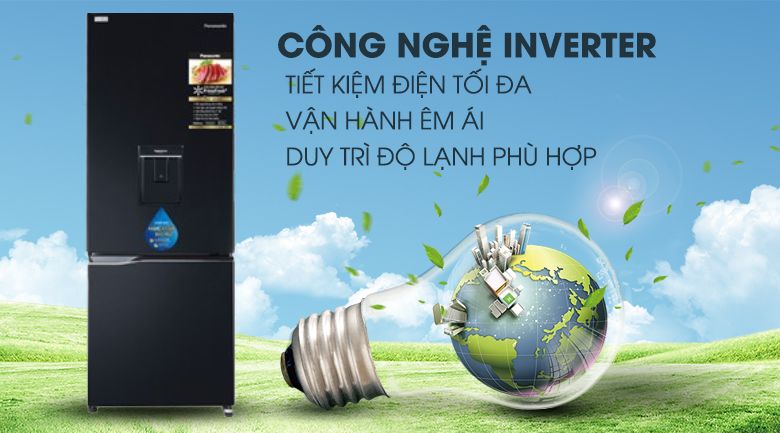 Tủ lạnh Panasonic NR-BV280WKVN 255 lít Inverter 