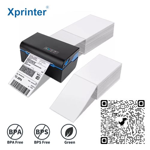 Giấy in nhiệt A6, 100x150mm, 4×6 Giấy in nhiệt vận chuyển dạng xấp 500 tem 