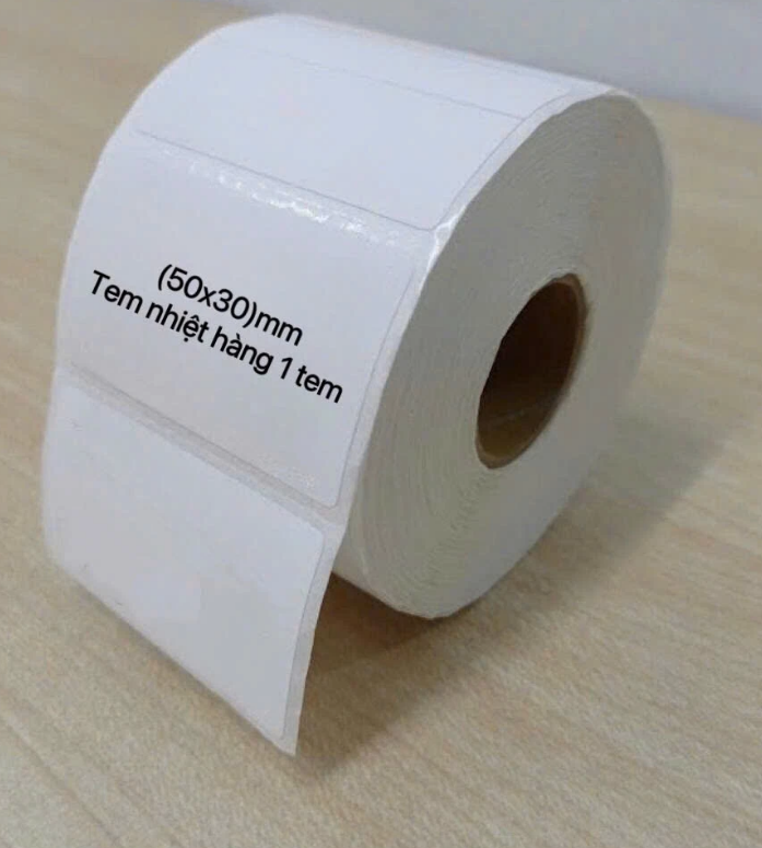  Decal nhiệt 50x30 900 tem in mini code decal dán, in mã vạch barcode, QR code