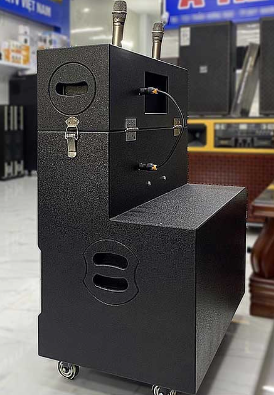 Loa di động KTV 4 tấc đôi 2 tầng GD218-33