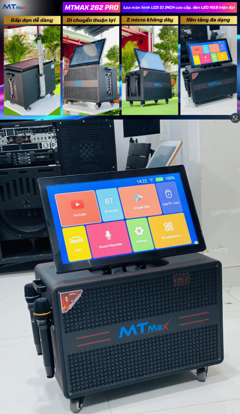 Loa Kéo Có Màn Hình MTMAX 262PRO / 21 inch /1000W