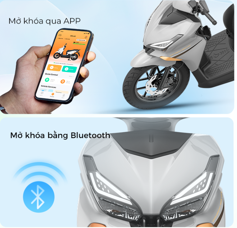 Xe máy điện YADEA Velax – 64km/h, Pin LFP, Quãng đường 80km, Công nghệ thông minh