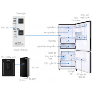 Tủ lạnh Panasonic NR-BV280WKVN 255 lít Inverter 