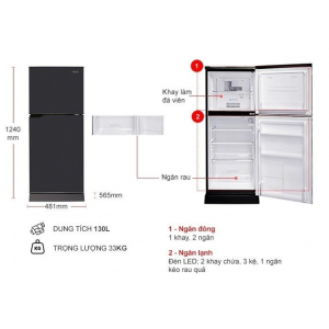 Tủ Lạnh Aqua AQR-T150FA 130 lít 