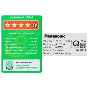 Máy giặt Panasonic Inverter 9.5 kg NA-FD95X1LRV