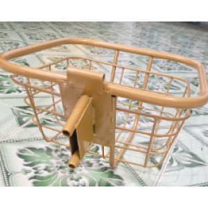 Giỏ xe điện đen, hồng, vàng