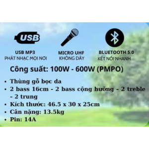 Loa di động KTV Nằm 2.5 tấc đôi GD26-12