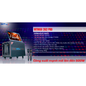 Loa Kéo Có Màn Hình MTMAX 262PRO / 21 inch /1000W