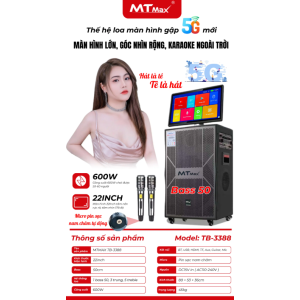 Loa Kéo Có Màn Hình MTMAX TB3388 / 22 inch/ 600W